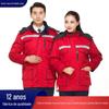 Jaqueta de Algodão Petrochina para Trabalho Masculino, Roupa de Proteção para Frio de Inverno, Uniforme de Trabalho para Mecânico de Oficina de Fábrica
