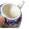 Conjunto de Chá Cerâmico Kung Fu, Bule, Xícara de Chá, Bule Doméstico Pintado a Ouro para Beber Chá, Duas Xícaras, Conjunto de Escritório de Luxo Acessível, Lembrança