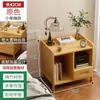 Mesa de noche sencilla, Estante de almacenamiento de lujo ligero y de alta gama, Gabinete lateral para dormitorio de casa, habitación de alquiler, Almacenamiento de mesita de noche para el hogar