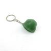 Llavero de Piedra Bruta de Cristal Natural Cadena de Bolsa de Mineral de Piedra Bruta Irregular Hebilla de Cadena Anillo Colgante Accesorios de Joyería Suministro Directo de Fábrica