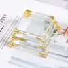 Posavasos de Base para Taza con Pieza de Vidrio con Encaje Metálico Suministro Transfronterizo Decoración para Sala de Estar Cocina Coche Adorno Pisapapeles