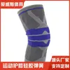 Suministros deportivos al por mayor rodillera deportiva de baloncesto para hombre de silicona ciclismo running leggings de nailon equipo protector anticolisión