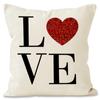 Nueva funda de almohada de pareja con texto simple para sala de estar, sofá, silla, decoración de dormitorio, funda de cojín, venta al por mayor