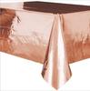 Set de vajilla desechable de 7 pulgadas 9 pulgadas transfronterizo, plato de papel oro rosa sólido, decoración para fiesta, vaso de papel con estampado dorado, mantel