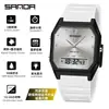 Reloj Cuadrado Marca Sanda, Moderno Reloj Digital Multifuncional con Cronógrafo y Alarma para Hombres y Mujeres, Reloj Deportivo Ligero e Impermeable