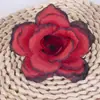 8CM Cabeza de Rosa Venta al por Mayor Diseño de Pared de Flores para Boda Arreglo Floral Verde Halloween Tocado Flor de Tela de Seda Rosa