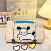 Linda Bolsa de Maquillaje Bordada de Cachorro, Bolsa de Almacenamiento Desmontable Cuatro en Uno, Bolsa de Tocador Portátil de Gran Capacidad para Viajes
