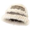 Amazon Nuevo Otoño e Invierno Sombrero de Punto de Pelo de Conejo Sombrero de Pescador Cálido para la Cara Sombrero de Cubo Pequeño Protección para las Orejas Sombrero de Lana para Niños