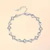 Novo Bracelet de Trevo de Quatro Folhas da Sorte Flor de Pessegueiro Coração do Oceano de Alto Padrão Feminino Zircônia de Luxo Leve Boutique de Nicho