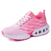 Nuevos zapatos cruzados para mujer de talla grande, talla 42, zapatillas deportivas ligeras casuales de malla tejida voladora, zapatillas de correr transpirables de moda, zapatos con amortiguación de aire