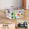 Nueva Caja de Almacenamiento Transparente de Gran Capacidad para el Hogar Rectangular Totalmente Transparente Engrosada y Endurecida Plástico para Ropa y Colchas