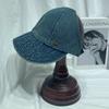 Chapéu de Sol de Verão Feminino Fashion Casual Versátil com Aba de Pato Proteção Solar para Rabo de Cavalo Chapéu de Pescador em Sarja Lavada