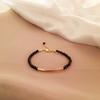Pulsera de cristal negro ins pulsera de diseño personalizado simple Bai a juego pulsera de amigas temperamento femenino joyería de mano celebridad de Internet