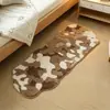 Alfombra de Musgo de Bosque Alfombra de Mesita de Noche para Dormitorio Felpa Engrosada Alfombra para Sala de Estar Balcón Ventana Saliente Alfombra Resistente a la Suciedad de Mesita de Noche