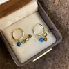 Pendientes de Piedra Natural con Cuentas de Color Contrastante para Mujer, Pendientes Elegantes y con Estilo con un Toque de Lujo, Piedra Natural
