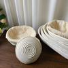 Atacado Vietnã Rattan Redondo Estilo Europeu Tigela Fermentada para Bolo Pão Cesta de Rattan Forma de Assar Rústica Palha Oval