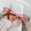 Gafas de sol personalizadas de una pieza con forma de ojo de gato y diamantes incrustados, de nuevo estilo, modernas y sencillas para exteriores.