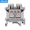 Bloque de terminales de cableado de voltaje de riel guía ZDCEE UK-16N, terminal de cableado cuadrado de 16 mm UK16N, 85 A