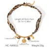 Acessórios de Joias DIY de Aço Inoxidável Europeu e Americano Colar com Pingente de Coração e Sol Colar com Lenço de Seda Pulseira Joias de Aço Titânio para Mulheres
