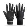 Guantes Calientes para Hombres y Mujeres, Deportes de Otoño e Invierno Ciclismo, Terciopelo y Engrosados, Antideslizantes Táctiles para Exteriores, A Prueba de Viento y Frío