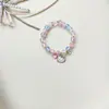 Nuevo Pulsera de Cristal con Cuentas de Dibujos Animados, Linda, de Aleación, Colorida para Estudiantes, Pulsera de Vidrio al por Mayor