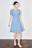 2502803-Shenzhen Nanyou Lujo Ligero Industria Pesada Cuello Redondo Taladro de Uñas Temperamento de Celebridad Sentido Avanzado Cintura Vestido de Primavera para Mujer