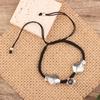 Pulsera Artesanal Estilo Nacional para Hombres y Mujeres Retro Todo-partido Pulsera Ajustable Elefante Pez Pequeño Doble Capa Correa Mori Accesorios
