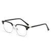 Gafas de Marco Medio Estilo Coreano para Estudiantes Varones, Gafas Graduadas de Alta Gama Elegantes y Modernas con Filtro de Luz Azul para Mujeres
