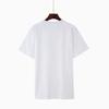 Camiseta masculina de manga curta 280g, algodão pesado Xinjiang, cor sólida, sem costura, gola redonda, manga curta, camisa masculina
