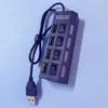 HUB HUB de uno a cuatro interruptor independiente divisor de 4 puertos ratón de computadora usb usb convertidor estación de acoplamiento
