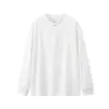 Camiseta de manga longa com gola henley estilo básico simples solta cor sólida camada base tecido waffle perfurado camiseta top gola redonda