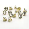 Botones Metálicos para Camisa, Botones de Moda para Hombre y Mujer, Botones Pequeños de Diamante para Chifón, Exquisitos Diamantes Brillantes