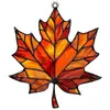 Regalos de Nicho Accesorios para Bolsas 2D Venta Caliente Creativo Acrílico Hoja de Arce Llavero Colgante Pequeño Transfronterizo