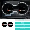 Portavasos de Agua de Fibra de Carbono de Lujo de Gama Alta para Coche, Tapete Sencillo y de Moda para Portavasos de Agua de Coche, Decoración Universal para Portavasos