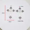 Accesorios de aleación de zinc de venta caliente transfronterizos colgante de cruz colgante para collar y pendientes DIY venta al por mayor
