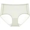 Ropa interior de nailon para mujer, Bragas antibacterianas de ácido poliláctico para mujer, Entrepierna extendida, Absorbente de sudor, Transpirable, Ropa interior de cintura media
