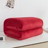 Mantas Espesas al por Mayor del Fabricante, Mantas de Regalo de Color Sólido, Mantas de Siesta de Coral de una Sola Capa, Mantas de Franela de Invierno