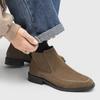 Botines Chelsea de Ante Esmerilado 2025 Nuevos Zapatos de Cuero Casual Retro para Hombre Botas Botas de Cuero Genuino Británico