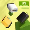 Cargador Transfronterizo de 240W Doble USB + 3 Puertos PD Adecuado para Apple 16 Huawei Teléfono Móvil Cabezal de Carga Rápida Cabezal de Carga Tipo-C