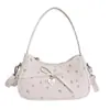 Bolso pequeño cuadrado floral dulce para mujer, nuevo modelo 2026, bolso de mano cruzado, lindo bolso tipo dumplings, bolso de moda para el trabajo para mujer