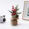Suprimentos de Decoração de Natal de Frutas Vermelhas Simuladas Planta Simulada Presentes de Feriado Mini Enfeites de Natal Atacado