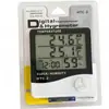 Termómetro Electrónico Digital Inglés, Reloj Despertador con Doble Pantalla para Interiores y Exteriores, Higrómetro con Sonda, Medidor de Temperatura y Humedad Htc-2