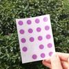 Adesivos que mudam de cor com UV papel transparente lembrete de teste de protetor solar adesivos de etiqueta de protetor solar que mudam de cor adesivos que mudam de cor com UV