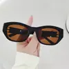 Gafas de Sol de Moda con Montura Cuadrada Retro para Mujer, Forma Cóncava de Alta Gama, Fotografía Callejera, Gafas de Sol para Vacaciones Anti-UV al por Mayor