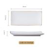 Prato Cerâmico Retangular Phnom Penh Prato Criativo para Bife Prato para Comida Ocidental Prato para Sushi Pratos Japoneses Utensílios de Mesa Domésticos