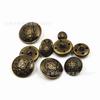 Botões de jeans Fivela de cobre puro Botão de metal de cobre Vintage Bronze Antigo Prata Jaqueta Calças Botão