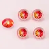 Yongjia Gems 6mm Chapado en Color Redondo Degradado Corte Araña de Fuego Circonita Piedra Suelta Joyería DIY Arte de Uñas Joyería Wholesale