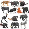 Simulación Realista de Modelos de Animales Salvajes: Tigre, Elefante, Hipopótamo, León, Jirafa, Adornos de Micro Paisajismo