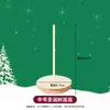 Accesorios para Árbol de Navidad DIY de Palo Giratorio, Base Universal de Madera para Árbol de Navidad, Base de Árbol de Navidad Compatible con Decoraciones Navideñas
