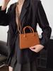 Bolso de Moda para Niña Bolso Cruzado para Mujer 2025 Nueva Moda Portátil Color Sólido Bolso de Mujer para Ir al Trabajo Gran Capacidad Bolso Cuadrado Pequeño